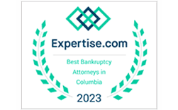 Expertise.com 2023 badge for Best Bankruptcy Attorneys in Columbia